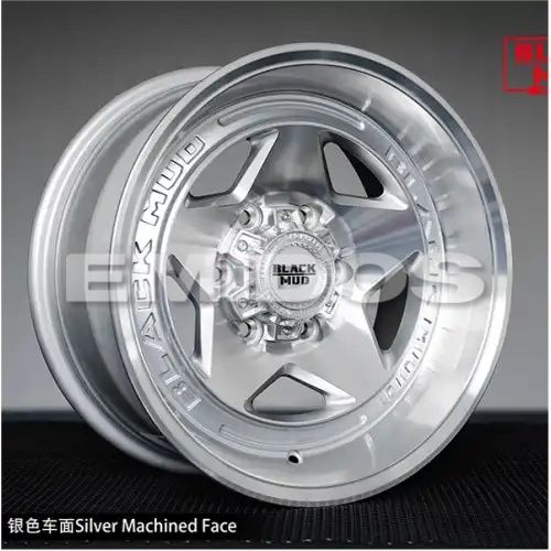 Black Mud M550P Silver Machined Face 6x139.7 18R 8.5 106,1 10