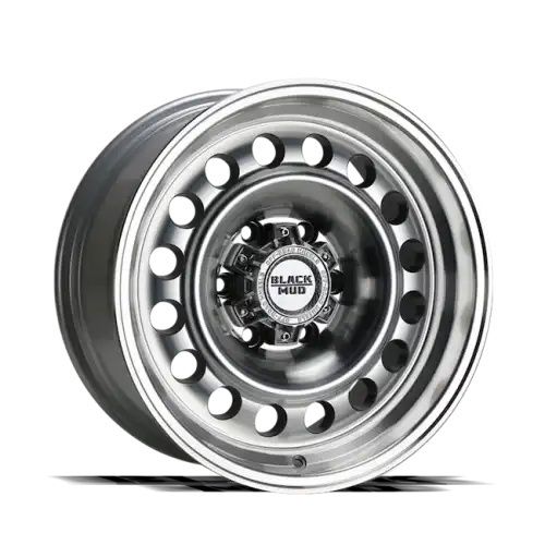 Black Mud M570C Silver Machined Face 6x139.7 17R 8 100,1 0