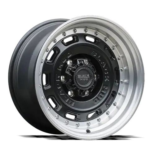 Black Mud M580C Matte Black/Machined lip 6x139.7 18R 8.5 100,1 0