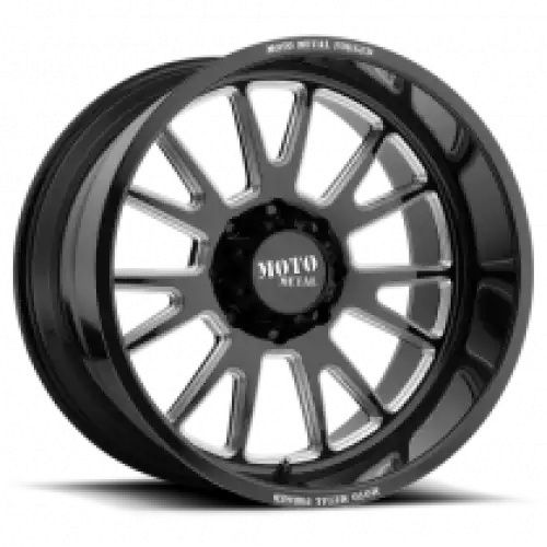 Moto Metal MO401 GLOSS BLACK MILLED 8x165.1 20R 14 125.1 -76