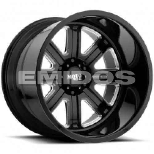 Moto Metal MO402 GLOSS BLACK MILLED 8x165.1 20R 12 125.1 -44