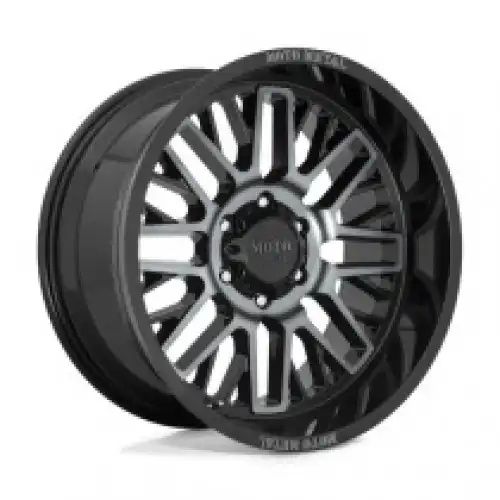 Moto Metal MO802 WARLOCK GLOSS BLACK MACHINED W/ GRAY TINT 5x139.7 20R 10 78.1 -18