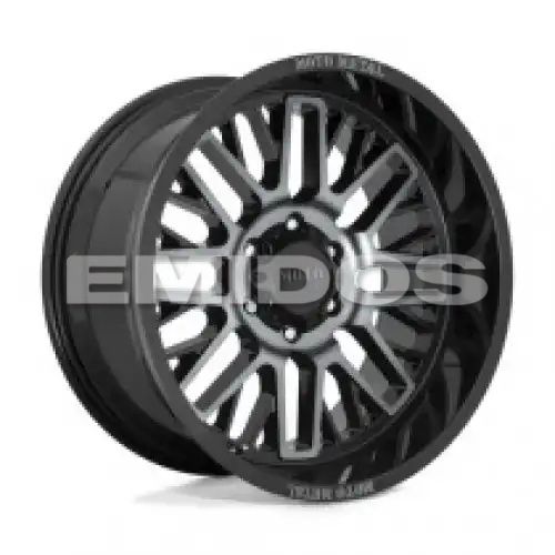 Moto Metal MO802 WARLOCK GLOSS BLACK MACHINED W/ GRAY TINT 5x127 22R 10 71.5 -18