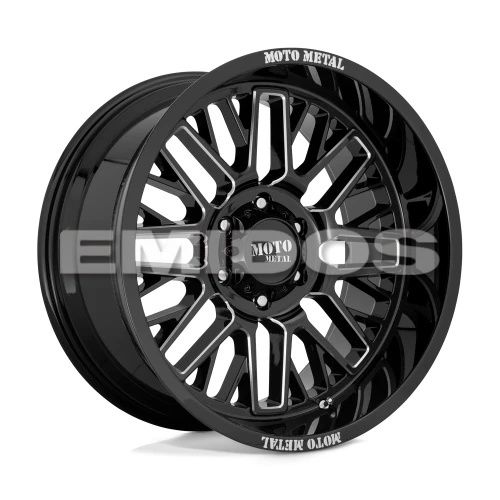 Moto Metal MO802 WARLOCK GLOSS BLACK MILLED 6x135 22R 10 87.1 -18