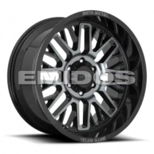 Moto Metal MO802 GLOSS BLACK MACHINED W/ GRAY TINT 8x165.1 20R 9 125.1 BNK
