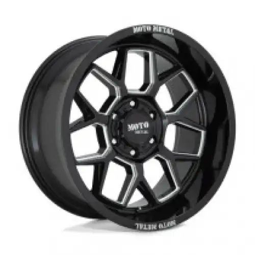 Moto Metal MO803 BANSHEE GLOSS BLACK MILLED 5x127 20R 10 71.5 -18