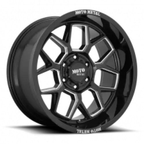 Moto Metal MO803 BANSHEE GLOSS BLACK MILLED 8x170 20R 10 125.1 -18