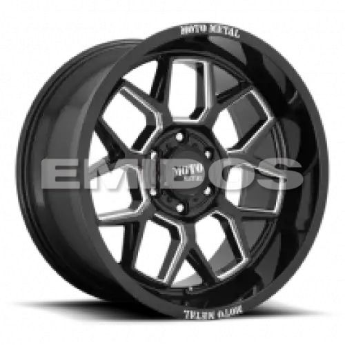 Moto Metal MO803 BANSHEE GLOSS BLACK MILLED 8x170 20R 10 125.1 -18