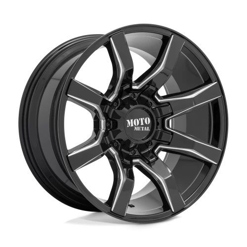 Moto Metal MO804 SPIDER GLOSS BLACK MILLED 8x170 20R 10 125.1 12