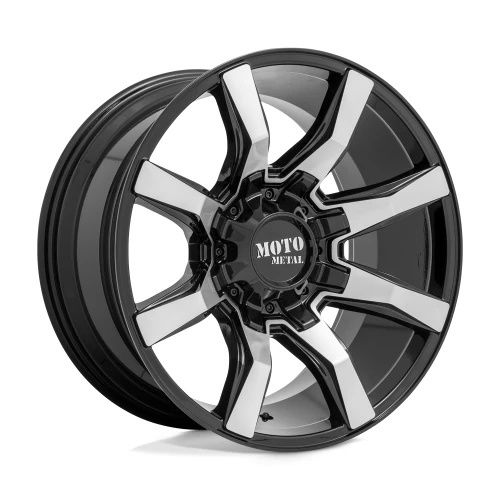 Moto Metal MO804 SPIDER GLOSS BLACK MACHINED 6x135/139.7 20R 9 106.1 18