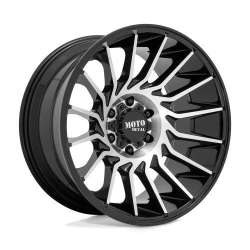 Moto Metal MO807 GLOSS BLACK MACHINED 8x180 20R 10 124.2 -18
