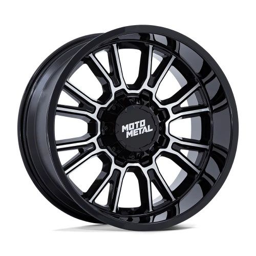 Moto Metal MO810 LEGACY GLOSS BLACK MACHINED 8x165.1 17R 9 125.1 1