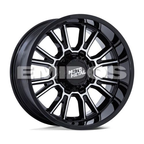Moto Metal MO810 LEGACY GLOSS BLACK MACHINED 8x165.1 18R 9 125.1 1