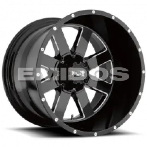 Moto Metal MO962 GLOSS BLACK MILLED 8x165.1 17R 10 125.1 -24