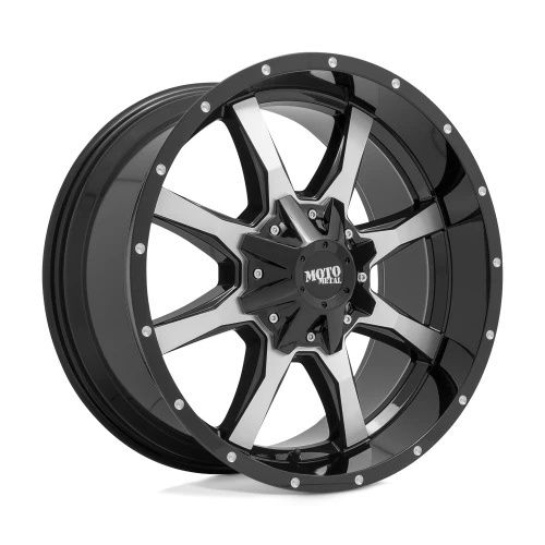 Moto Metal MO970 GLOSS BLACK W/ MACHINED FACE 5x127/139.7 20R 10 78.1 -18