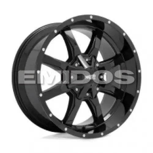 Moto Metal MO970 GLOSS BLACK W/ MILLED LIP 6x120/139.7 17R 9 78.1 12