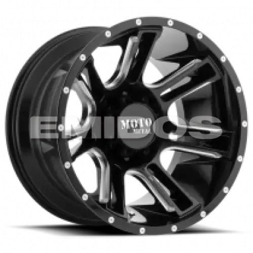 Moto Metal MO982 AMP GLOSS BLACK MILLED 6x139.7 18R 10 106.1 -24