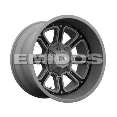 Moto Metal MO984 SHIFT MATTE GRAY W/ G-BLK INSERTS 8x170 20R 9 125.1 -12