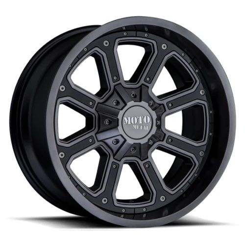 Moto Metal MO984 SHIFT MATTE BLACK W/ G-BLK INSERTS 6x139.7 18R 9 100.3 30
