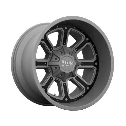 Moto Metal MO984 SHIFT MATTE GRAY W/ G-BLK INSERTS 6x135/139.7 18R 9 106.1 18
