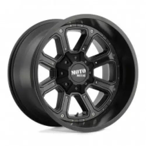 Moto Metal MO984 SHIFT MATTE BLACK W/ G-BLK INSERTS 6x135/139.7 18R 9 106.1 18