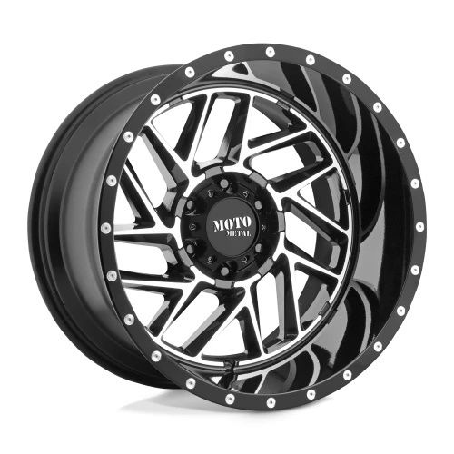 Moto Metal MO985 BREAKOUT GLOSS BLACK MACHINED 8x170 20R 9 125.1 18