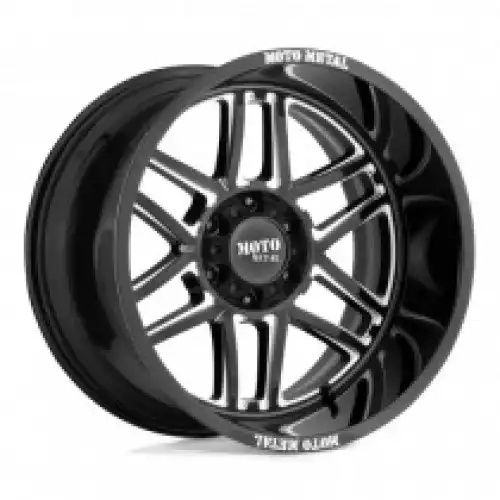 Moto Metal MO992 FOLSOM GLOSS BLACK MILLED 8x165.1 20R 10 125.1 -18