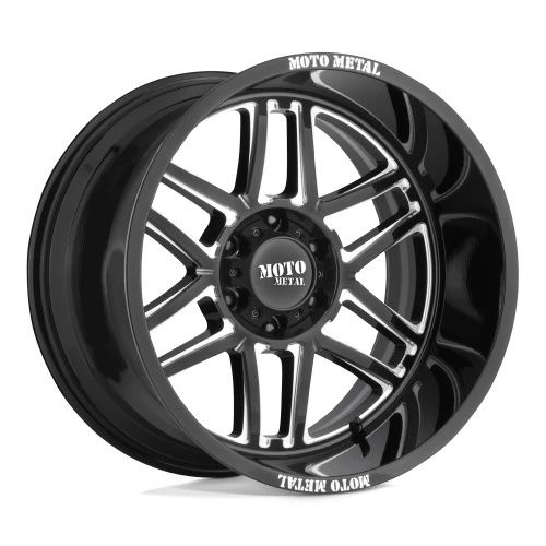 Moto Metal MO992 FOLSOM GLOSS BLACK MILLED 8x165.1 22R 12 125.1 -44