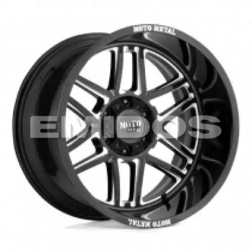 Moto Metal MO992 FOLSOM GLOSS BLACK MILLED 5x127 24R 14 71.5 -76