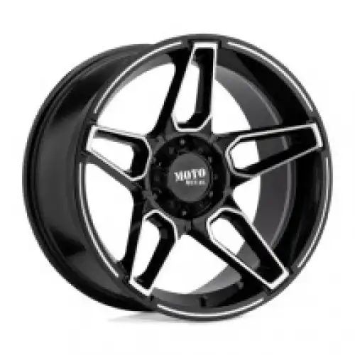 Moto Metal MO994 FANG GLOSS BLACK MACHINED 8x165.1 20R 12 125.1 -44