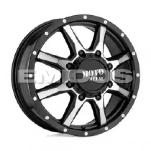 Moto Metal MO995 GLOSS BLACK MACHINED - FRONT 8x165.1 20R 8.25 125.1 127