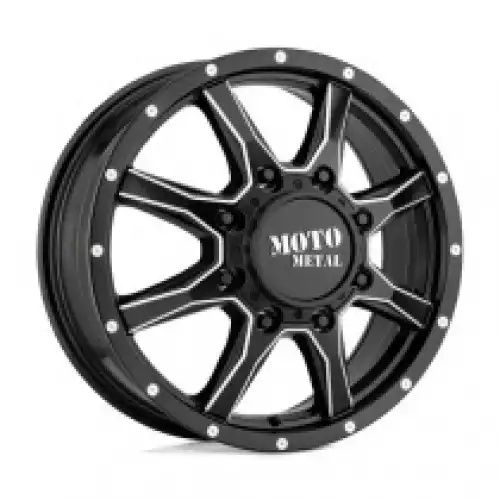 Moto Metal MO995 SATIN BLACK MILLED - FRONT 8x210 20R 8.25 154.3 127