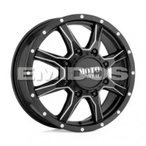 Moto Metal MO995 SATIN BLACK MILLED - FRONT 8x210 20R 8.25 154.3 127