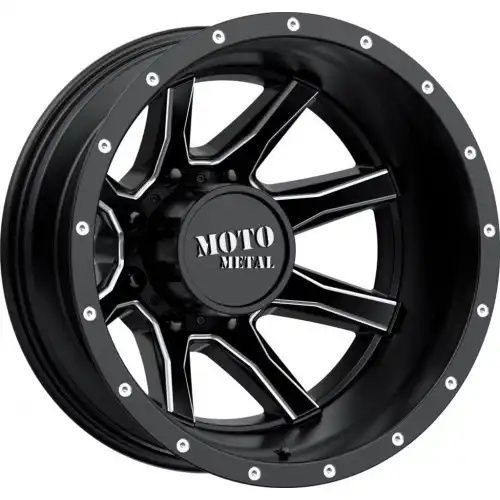 Moto Metal MO995 SATIN BLACK MILLED - REAR 8x210 17R 6.5 154.3 -140