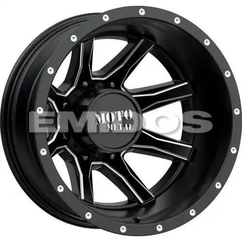 Moto Metal MO995 SATIN BLACK MILLED - REAR 8x210 17R 6.5 154.3 -140