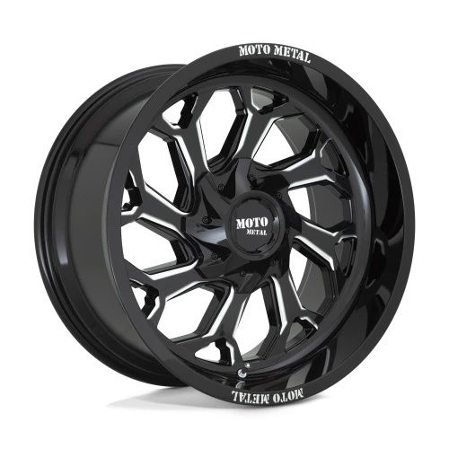 Moto Metal MO999 GLOSS BLACK MILLED 5x127/139.7 22R 12 78.1 -44