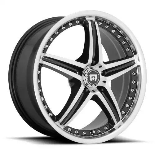 Motegi Racing MR107 D5S GLOSS BLACK MACHINED 5x100 16R 7 72.56 45