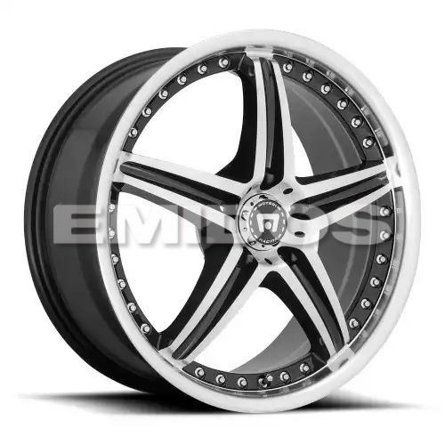 Motegi Racing MR107 D5S GLOSS BLACK MACHINED 5x108 17R 7.5 72.56 45