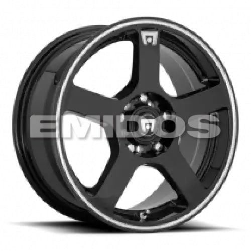 Motegi Racing MR116 FS5 GLOSS BLACK W/ MACHINED FLANGE 4x100/108 17R 7 72.56 40