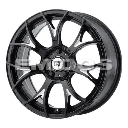Motegi Racing MR126 GLOSS BLACK W/ MILLED ACCENTS 5x114.3 19R 9.5 72.56 40