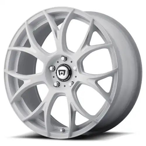 Motegi Racing MR126 MATTE WHITE W/ MILLED ACCENTS 5x114.3 19R 9.5 72.56 40