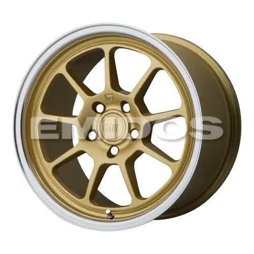Motegi Racing MR135 GOLD CENTER W/ MACHINED LIP 5x114.3 17R 8.5 72.56 45