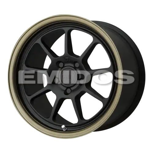 Motegi Racing MR135 MATTE BLACK CENTER W/ BRONZE LIP 5x112 17R 8.5 72.56 35