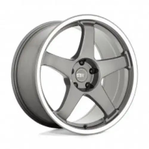 Motegi Racing MR151 CS5 GUNMETAL W/ MACHINED LIP 5x100 19R 9.5 56.15 40