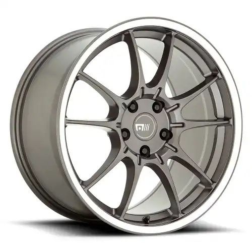 Motegi Racing MR152 SS5 GUNMETAL W/ MACHINED LIP 5x100 18R 9.5 56.15 40