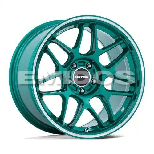 Motegi Racing MR158 TSUBAKI HOKKAIDO GREEN W/ MACHINED LIP 5x108 18R 8.5 63.36 42