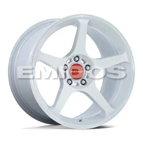 Motegi Racing MR159 BATTLE V MATSURI WHITE PEARL W/ MACHINED LIP STRIPE 5x120 18R 9.5 74.1 BNK