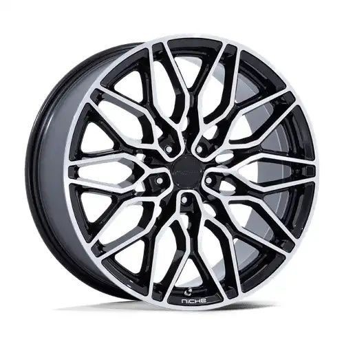 Niche NC277 CALABRIA 5 GLOSS BLACK MACHINED 5x115 22R 10.5 72.56 18