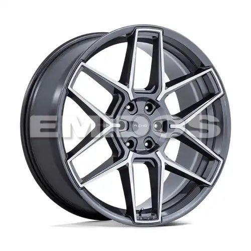 Niche NC281 RISE ANTHRACITE W/ MACHINED FACE 5x112 22R 10.5 66.56 38