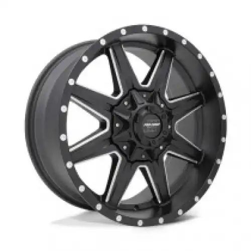 Pro Comp PA48 QUICK 8 SATIN BLACK MILLED 8x180 20R 9 124.2 BNK